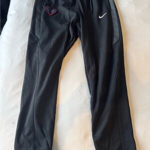 Nike DePaul Men's Black Joggers with Red Accent
